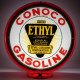 Conoco Ethyl Gasoline White Gas Pump Globe Lamp