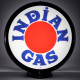 Indian Gas Red Dot Glass Gas Pump Globe Lamp