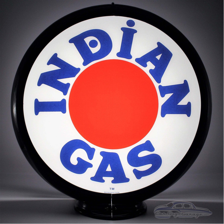 Indian Gas Red Dot Glass Gas Pump Globe Lamp Indian Gas Red Dot Glass Gas Pump Globe Lamp
