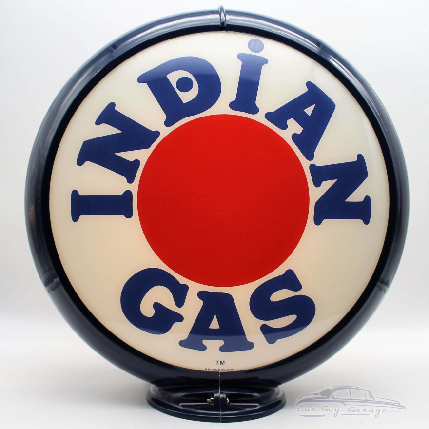 Indian Gas Red Dot Glass Gas Pump Globe Lamp Indian Gas Red Dot Glass Gas Pump Globe Lamp