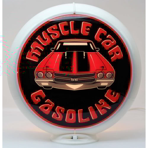 Chevelle Muscle Car Gasoline Glass Gas Pump Globe Lamp