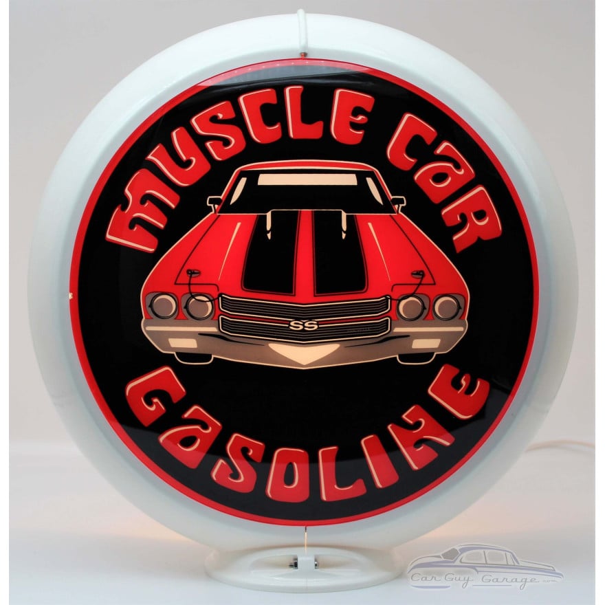 Chevelle Muscle Car Gasoline Glass Gas Pump Globe Lamp