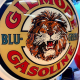 Gilmore Blu-Green Gasoline Glass Gas Pump Globe Lamp