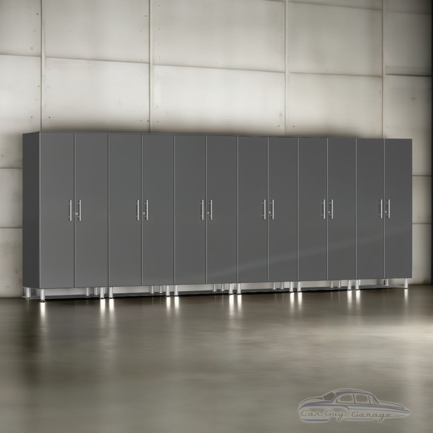 Grey Modular 6 Piece Garage Storage Closets Grey Modular 6 Piece Garage Storage Closets