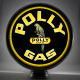 Polly Gas 15" Ad Globe with Lamp Base