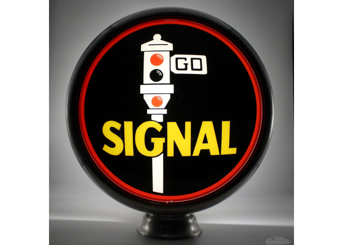 Signal 15" Ad Globe with Lamp Base