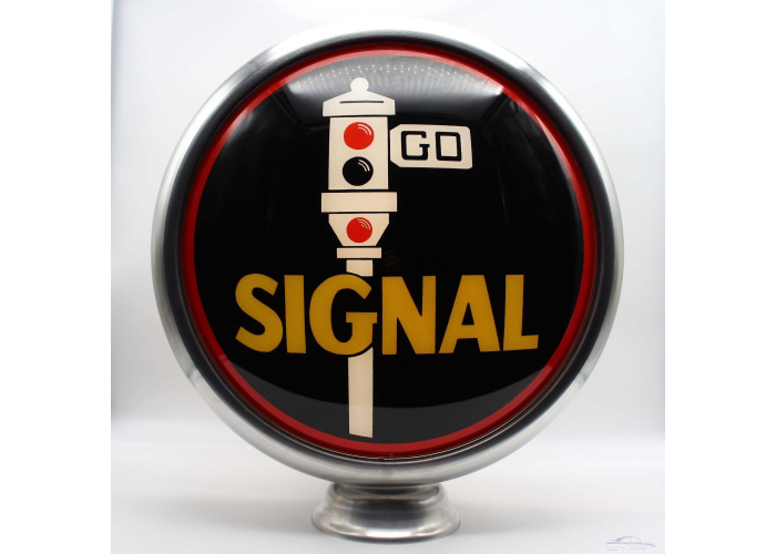 Signal 15" Ad Globe with Lamp Base