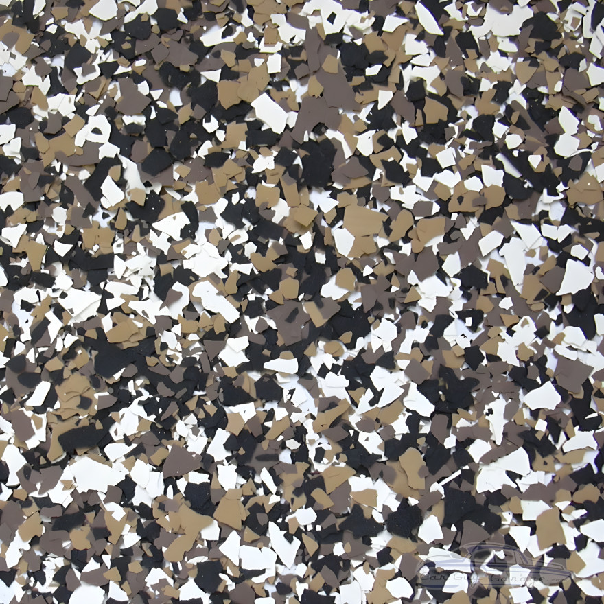 Epoxy Paint Chips Dark Earth Tone Blend