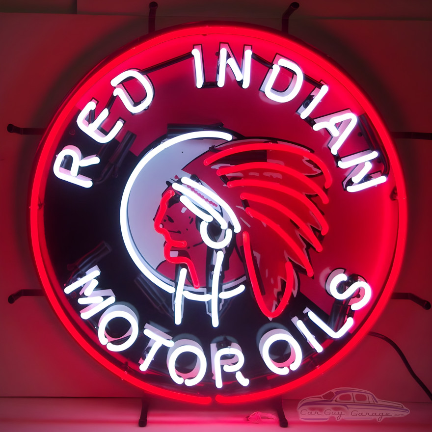 Red Indian Motor Oils Neon Sign Red Indian Motor Oils Neon Sign