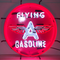 Flying A Gasoline Neon Sign - 24
