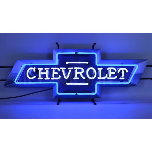 Chevrolet Bowtie Neon Sign with Backing
