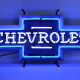 Chevrolet Bowtie Neon Sign with Backing