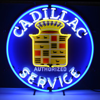 Cadillac Authorized Service Neon Sign - 25