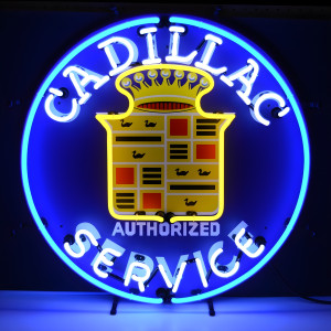 Cadillac Authorized Service Neon Sign - 25