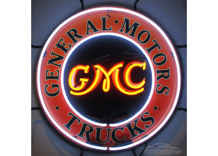 Gmc Trucks Neon Sign With Backing