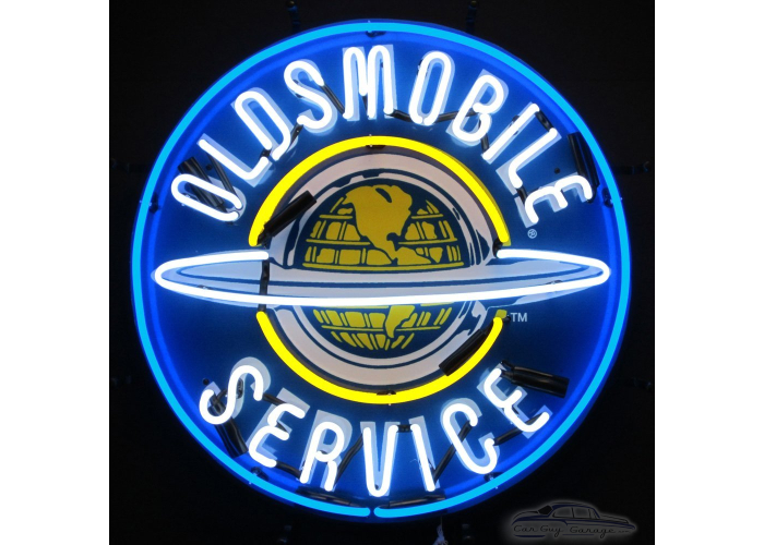 Oldsmobile Service Neon Sign With Backing