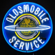 Oldsmobile Service Neon Sign With Backing
