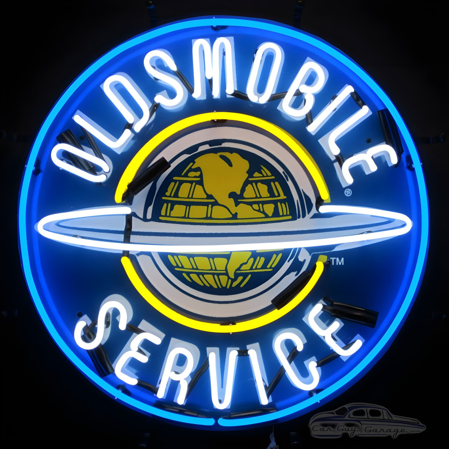 Oldsmobile Service Neon Sign With Backing Oldsmobile Service Neon Sign With Backing