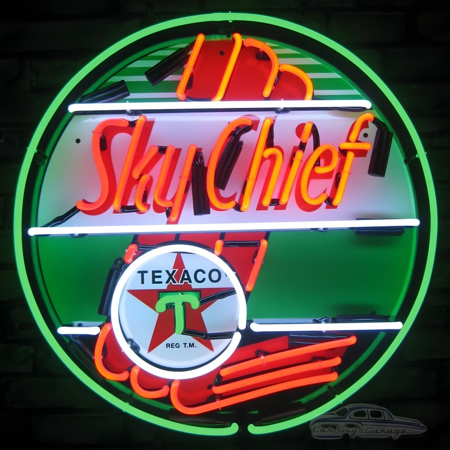 Texaco Sky Chief Neon Sign Texaco Sky Chief Neon Sign