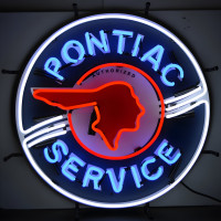 Pontiac Authorized Service Neon Sign - 24