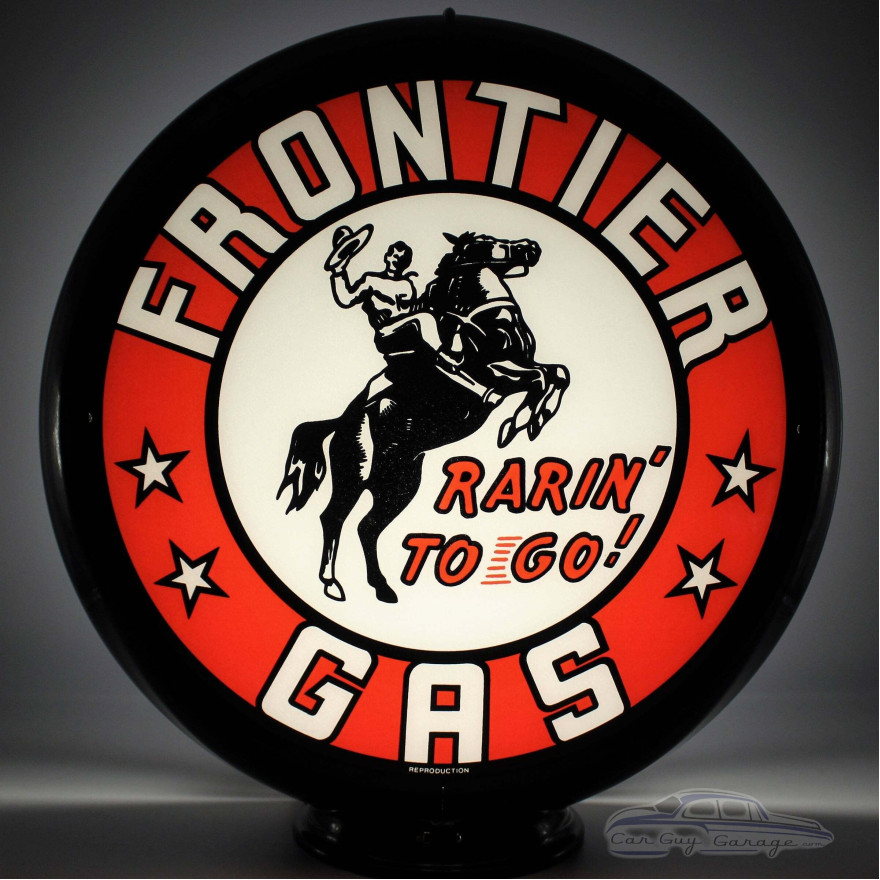 Frontier Gas Glass Gas Pump Globe Lamp