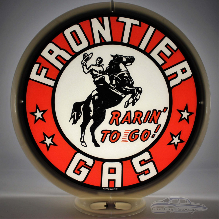 Frontier Gas Glass Gas Pump Globe Lamp