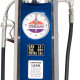 Standard Blue Gas Pump Lamp and Clock