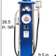 Standard Blue Gas Pump Lamp and Clock