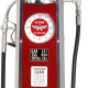 Flying A Red Gas Pump Lamp and Clock