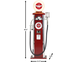 Flying A Red Gas Pump Lamp and Clock