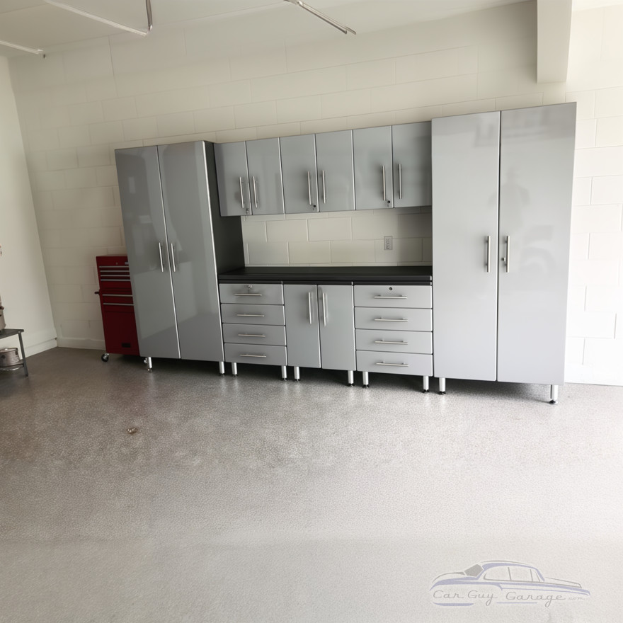 Silver Modular 9 Piece Storage Cabinet Set Silver Modular 9 Piece Storage Cabinet Set