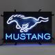Blue Mustang Neon Sign 