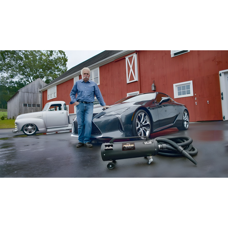 8HP Commercial Car Blow Dryer with Attachments the MetroVac MB-3CDSWB-30 8HP Commercial Car Blow Dryer with Attachments the MetroVac MB-3CDSWB-30