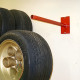 Red Powder Coated Wheel Hanger Red Powder Coated Wheel Hanger