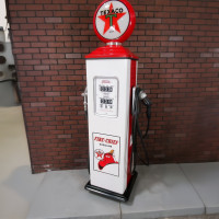 Vintage Gas Pump EV Charger Station - 78" Tall x 33" Wide x 21" Deep