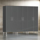 Grey Modular 3 Piece Garage Storage Closets Grey Modular 3 Piece Garage Storage Closets