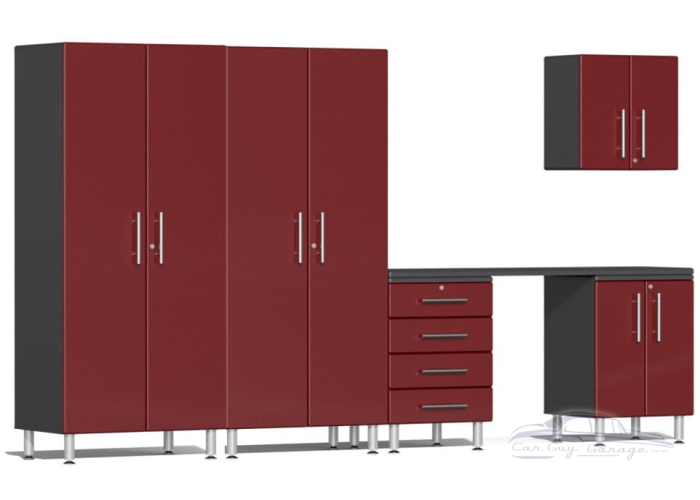 Red Modular 6 Piece Kit with Workstation
