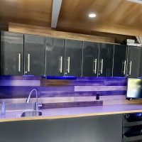 Black Modular 4-Piece Garage Wall Cabinet Kit