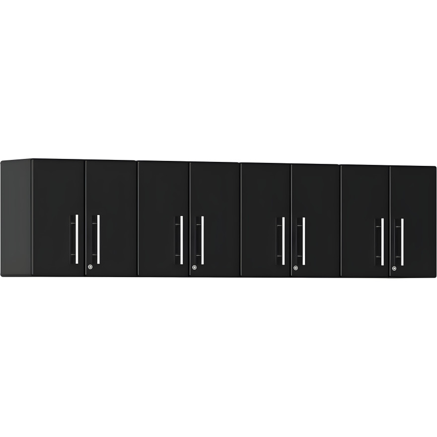 Black Modular 4 Piece Garage Wall Cabinet Kit Black Modular 4 Piece Garage Wall Cabinet Kit
