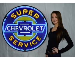 Super Chevrolet Service Neon Sign 