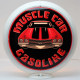 Muscle Car Gasoline Double-Sided Glass Gas Pump Globe Lamp - 16.5" x 18.75" x 8"
