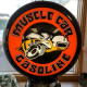 Muscle Car Gasoline Glass Gas Pump Globe Lamp - 16.5" x 18.75" x 8"