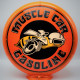 Muscle Car Gasoline Glass Gas Pump Globe Lamp - 16.5" x 18.75" x 8"