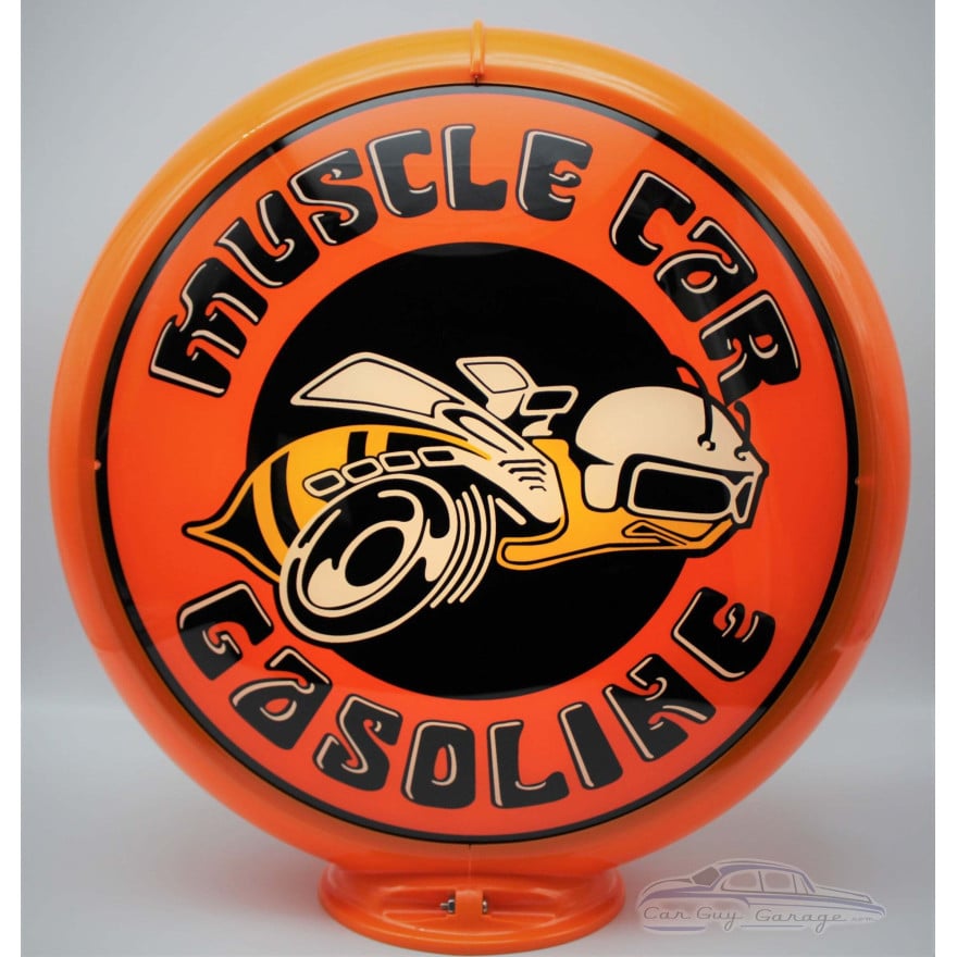 Muscle Car Gasoline Glass Gas Pump Globe Lamp - 16.5" x 18.75" x 8"