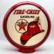 Texaco Fire-Chief Glass Gas Pump Globe Lamp - 16.5" x 18.75" x 8"