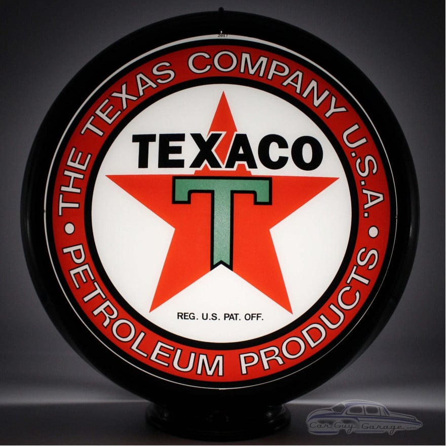 Texaco Petroleum Products Gas Pump Globe Lamp - 16.5" x 18.75" x 8"