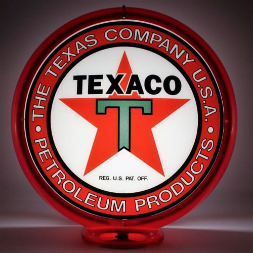 Texaco Petroleum Products Gas Pump Globe Lamp - 16.5" x 18.75" x 8"