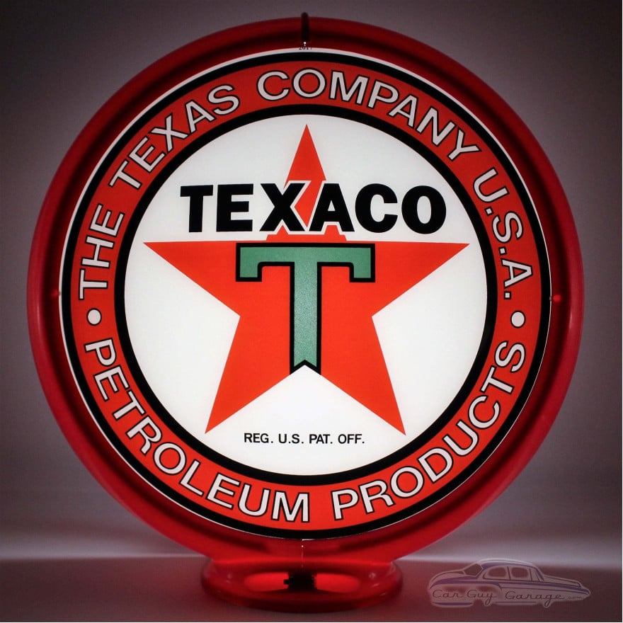 Texaco Petroleum Products Gas Pump Globe Lamp - 16.5" x 18.75" x 8"