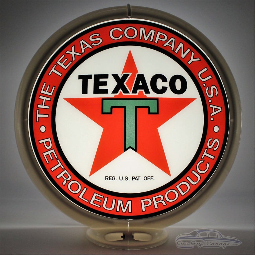 Texaco Petroleum Products Gas Pump Globe Lamp - 16.5" x 18.75" x 8"
