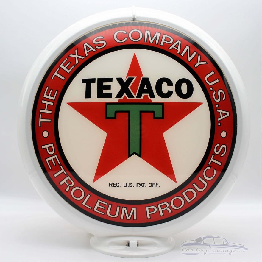 Texaco Petroleum Products Gas Pump Globe Lamp - 16.5" x 18.75" x 8"